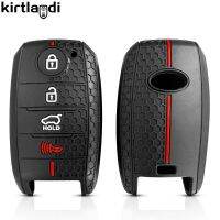 เคส Kunci Remote Mobil ซิลิโคนสำหรับ KIA Rio 4 Rio 5 Sportage 4 Ceed Cerato K3 K4 KX3 K5อุปกรณ์เสริม Sorento Opima Picanto