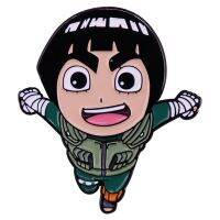 Narutto Taijutsu Master Rock Lee Enamel Pin Anime Role Brooch Badge Jewelry Accessories Running Mushroom Head Boy Manga Drill Bits  Accessories