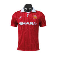 1994 Mancheste United Home Jersey Football Retro Soccer Shirt S-XXL เสื้อบอลย้อนยุค เสื้อกีฬาสวยๆ