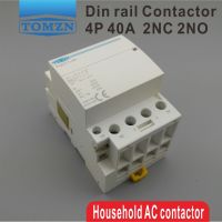 TOCT1 4จุด40A 2NC 2NO 220โวลต์400โวลต์ ~ 5060เฮิร์ตราง Din ครัวเรือน Ac Modular คอนแทค