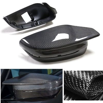 Car Real Carbon Fiber Rearview Mirror Cover Trim For Bmw New M3 M4 G80 G82 G83 2021-2023 Rearview Mirror Housing Car Accessories Parts