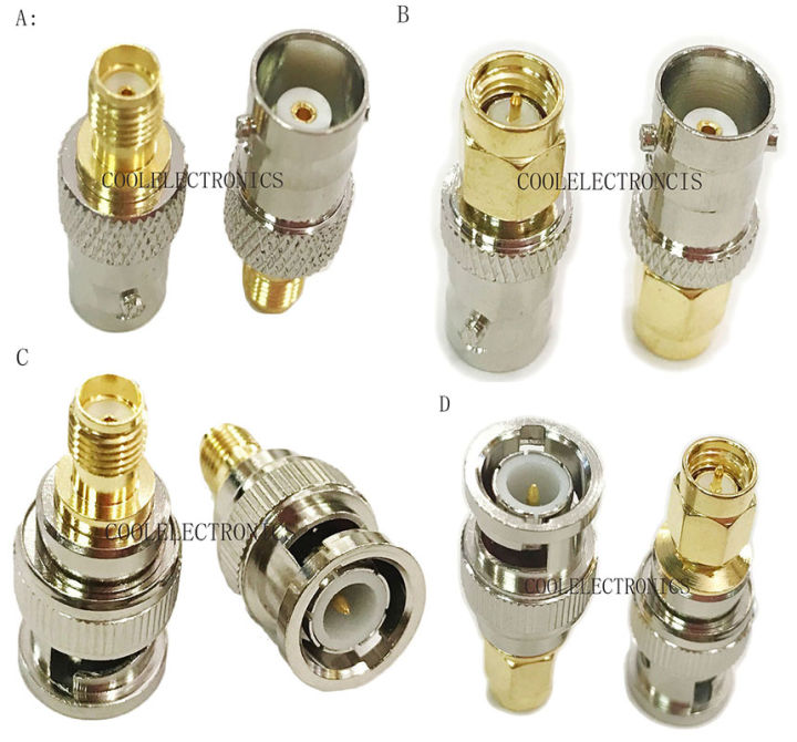 2pcs-sma-bnc-connector-sma-male-female-to-bnc-male-female-rf-adapter-connector