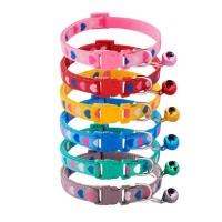 Pet Collars for Dogs PVC Colorful Dog Collar with Bells Detachable Pet Collar Adjustable Love Heart Printed for Rabbit Dog Puppy Cat Kitten right