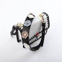 【CW】 you women bag strap with leather  Female part accessories Gifts bel Gold and silver