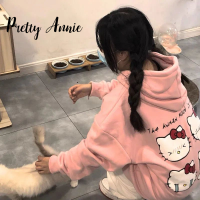 Pretty Annie สื้อกันหนาว เสื้อแขนยาวผญ เสื้อเเขนยาว สไตล์เกาหลี ใหม่ กราฟฟิตี้ เสื้อแขนยาวฮูด เสื้อกันหนาวมีฮู้ด 2023 ใหม่  WWY23914XY 37Z230915