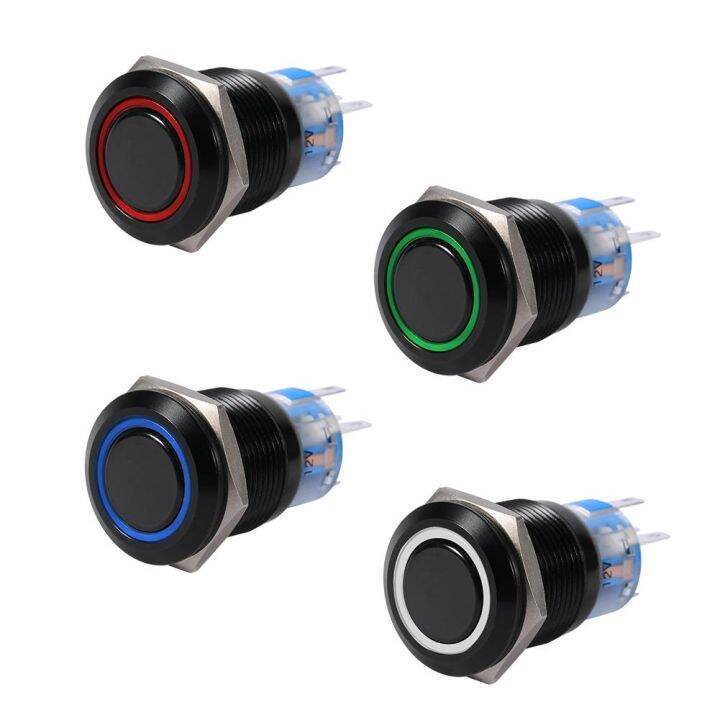 19mm-12-24v-led-on-off-black-waterproof-car-auto-self-locking-latch-push-button-flate-switch-universal