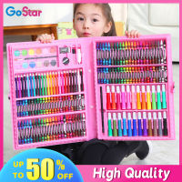 GoStar HOT PICK 42/86/150 PCS ภาพวาดเด็กปากกา Crayon ชุดวาดภาพศิลปะสีเครื่องเขียนดินสอชุดสำหรับของขวัญเด็กชุดเครื่องมือเด็กนักเรียนชายหญิงวันเกิดคริสต์มาส