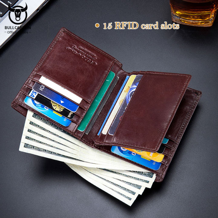 bullcaptain-2021-new-business-man-wallet-rfid-wallet-coin-purse-compact-mini-card-holder-middle-aged-mens-leather-wallets