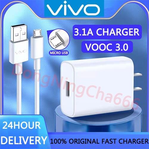 Vivo Charger Original Fast Charger 3.1A Vooc Micro Usb/Cable Adapter