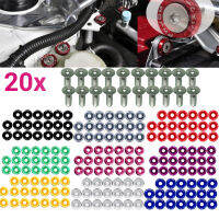 20 pcs M6 JDM รถดัดแปลง Hex Fasteners Fender Washer Bumper Engine สกรูเว้ารถ - จัดแต่งทรงผม-vn4958570