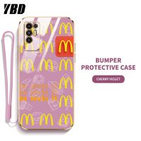 YBD เคสโทรศัพท์ออกแบบไมโครโดนัลด์ สำหรับอินฟินิตี้ขายดี Infinix Hot 20 5G X666 X666B หรูหราชุบ6D ซิลิโคนนิ่ม