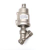 1/2" High Temperature Steam Pneumatic Angle Seat Valve Stainless Steel Y Type Female Thread Pneumatic Valves