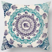 nd New Indian Mandala Print Meditation Cushion Cases Ethnic Floral Polyester Pillows Case Livingroom Sofa Couch Throw Pillows