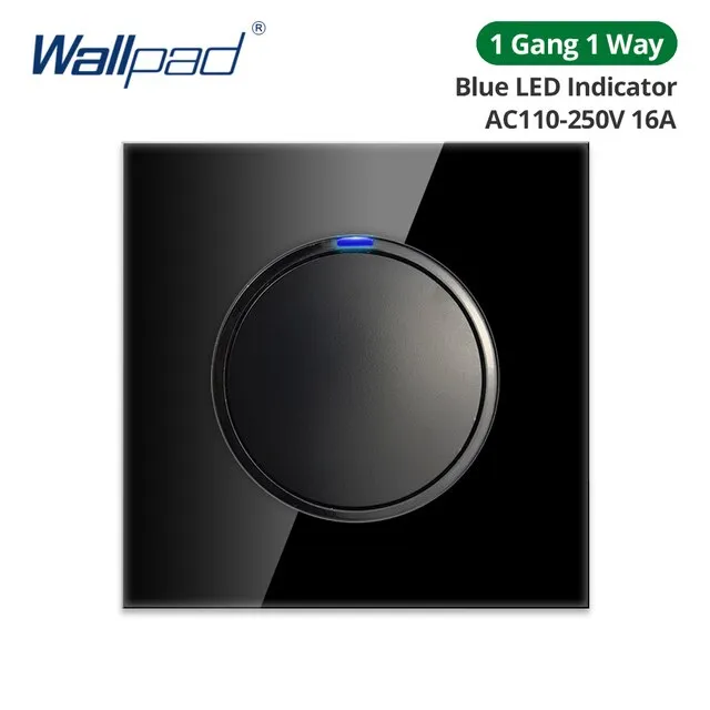 7 Wallpad Random Click Push Button Wall Light Switch With LED Indicator
