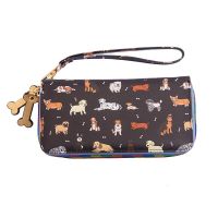 New Fashion 2022 Cute Dog Womens Clutch Ladies Long Zipper Wallet Pet Print Money Clip Purse Bag