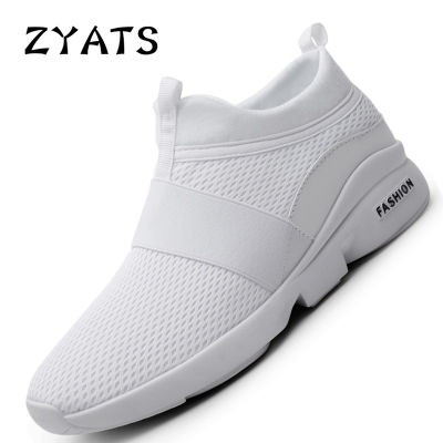 ZYATS รองเท้าวิ่งผ้าตาข่ายเทรนด์คลาสสิกสำหรับผู้ชายแนวโน้มแฟชั่นรองเท้าขนาดใหญ่ลำลองต่ำ39-46