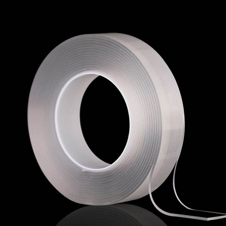 1Roll 1M/3M/5M Seamless Water Washed Gel Grip Tape Transparent Double