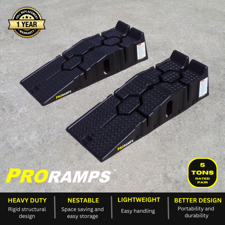 Proramps [1 year warranty] heavy duty car maintenance ramp Car repair tool Change oil Car show