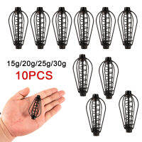 10pcs Spring Sinker Carp Fishing Feeder 15-40g 6 Wire Method Swim Feeders Pesca Iscas Fish Tackle Tool handlebars