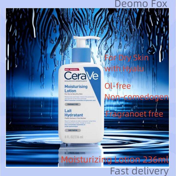 CeraVe Moisturizing Lotion for Dry Skin Body & Facial Moisturizer with