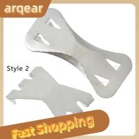 ARQEAR529453 10/20/50/100ชิ้นเครื่องมืออเนกประสงค์ห่ออลูมิเนียมอุปกรณ์คลิปเครื่องมือฉุกเฉินเปลี่ยนที่หนีบตะขอคลิปโลหะหัวเข็มขัดยึดกีฬา