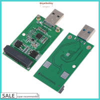 Royalbelley การ์ดอะแดปเตอร์แปลง Mini USB 3.0สำหรับ PCIE MSATA หน่วยความจำภายนอก SSD การ์ดอะแดปเตอร์ PCBA 1ชิ้น