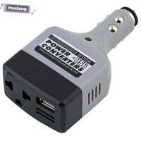 หัวแปลงโทรศัพท์ USB 220V DC 12V เป็น AC แปลงอุปกรณ์ชาร์จอัตโนมัติอินเวอร์เตอร์อะแดปเตอร์ไฟรถยนต์