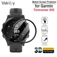 10ชิ้น3D โค้งป้องกันหน้าจอนุ่มสำหรับผู้เบิกทาง Garmin 945ดูสมาร์ทเต็มฝาครอบป้องกันฟิล์ม (ไม่กระจก)