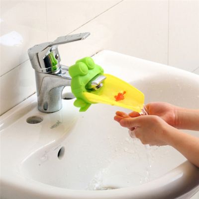 Children Bathroom Frog Crab Shape Faucet Extender Water-saving Cartoon Kids Baby Wash-hand Faucet extension Bathroom Accessories