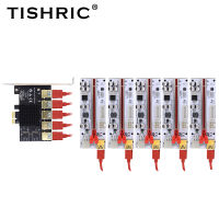 TISHRIC PCIE 1 To 4 PCI Express Multiplier Hub USB3.0 Pcie 1x To 56 Extender Pci-e 16x Riser 009s 010 For Bitcoin Mining