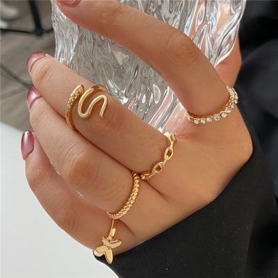 KOTiK เซ็ตแหวนไม้กางเขนวินเทจ16ชิ้น/เซ็ต,แหวนแต่งงานทรงเรขาคณิตสีเงินของขวัญสำหรับผู้หญิง2023ใหม่