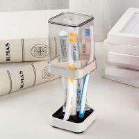 【 พร้อมส่ง 】Toothbrush shelf tube couple utensil holder ชั้นวางแปรงสีฟัน