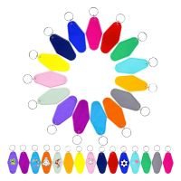 30 Pcs Colorful Blank Motel Keychains, Plastic Diamond Motel Keychains for DIY Craft Accessories Keychain Decorations