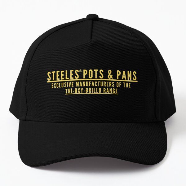 steeles-pots-and-pans-exclusive-manufac-baseball-cap-hat-boys-czapka-casual-bonnet-sun-fish-summer-spring-sport-women