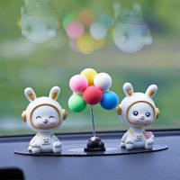 ⊙₪◎ New Cute Astronaut Space Rabbit Doll Ornament Auto Interior Dashboard Accessories Gift Car Resin Animal Decoration for Girls