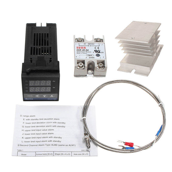 keykits- REX-C100FK02-V*AN Intelligent Temperature Controller SSR ...