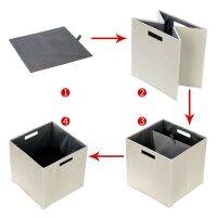 [COD] Drawer storage box fabric basket Oxford cloth finishing toys grid cabinet