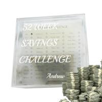 Money Saving Challenge Box 52 Envelopes Challenge kit Envelopes Money Saving Challenge Box Kit for Cash Money Envelopes for Budgeting Coins Checks frugal
