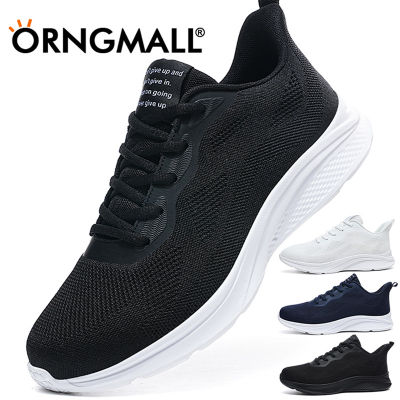 รองเท้ากีฬาของ ORNGMALL สำหรับผู้ชายรองเท้าผ้าใบคุณภาพสูงรองเท้าลำลองสีดำแฟชั่นยิมรองเท้ายสำหรับเดินวิ่งเบาสบายๆเหมาะสำหรับชีวิตประจำวันและกีฬาผู้ชายรองเท้าผ้าใบขนาดพิเศษ38-47