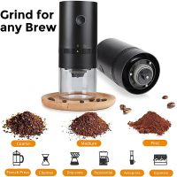 Limited Time Discounts Portable Electric Coffee Grinder Automatic Coffee Bean Mills Burr Coffee Grinders For Drip/ Espresso/French Press USB Charge