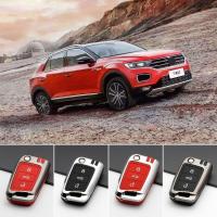 ❉✶⊕ Auto Key Bag for VW Golf Lavida Tiguan Teramont T-CROSS Bora Lamando TPU Car Key Case Remote Key Cover Prevent Fall Accessories