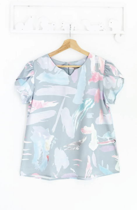narinari-mt0202-petal-sleeve-blouse-รุ่นผ้าหนา