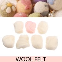 【jw】♛✥  7pcs 5g/each Needle Felting White/ Pink Wool Rovings Projects Soft