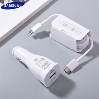 Original Samsung 25W PD Car Charger Dual Ports Fast Charging Adapter For Galaxy Z Fold 4 3 2 Flip 4 3 A34 A54 S23 S22 Ultra Plus