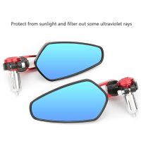 1 Pair Motorcycle Rearview Mirror Adjustable Aluminum Tuning Handlebar Reflector Handlebar Mirror For 22Mm Hollow Handlebar