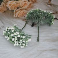 แจกัน DIMEL แจกันจำลองแบบทำมือช่อดอกไม้ตกแต่งงานปาร์ตี้ช่อดอกไม้ปลอมดอกไม้ประดิษฐ์ดอกไม้แห้ง