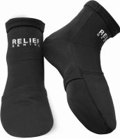 CTR BAND Relief Genius Cold Therapy Socks with Reusable Gel ice Packs - Achieve Relief from Sprains, Muscle Pain, Bruises, Swelling, Edema, Chemotherapy, Arthritis, Post Partum Foot- 2 pcs (Small/Medium) Black Small/Medium (1 Pair)