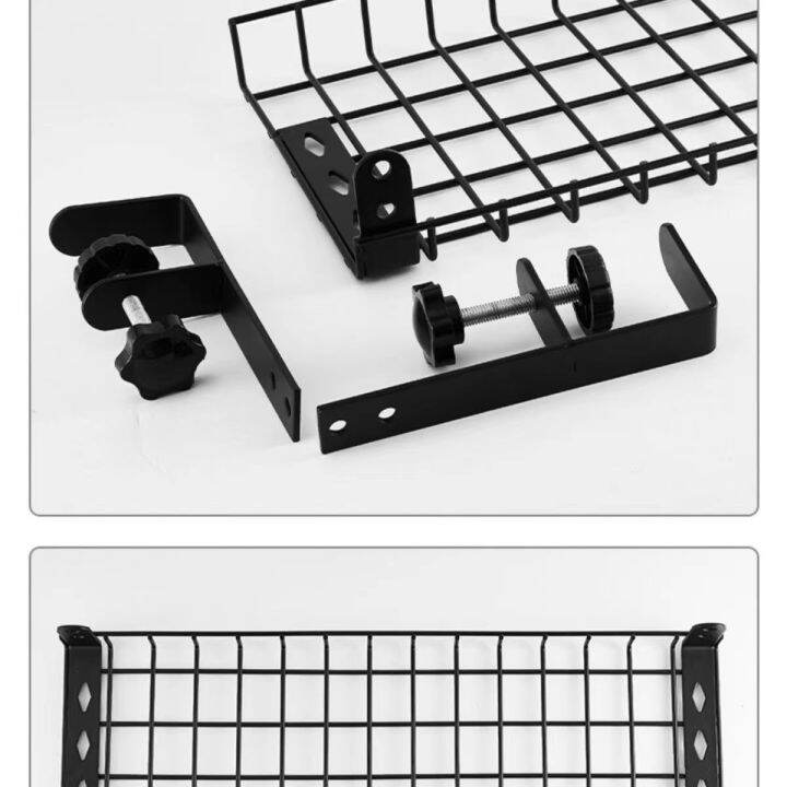 50cm-ชั้นเก็บของ-ถาดจัดระเบียบสายเคเบิลใต้โต๊ะ-รางเก็บสายแนวนอน-ที่จัดระเบียบสายไฟ-สําหรับจัดการสายไฟและสาย-ติดดั้งง่าย