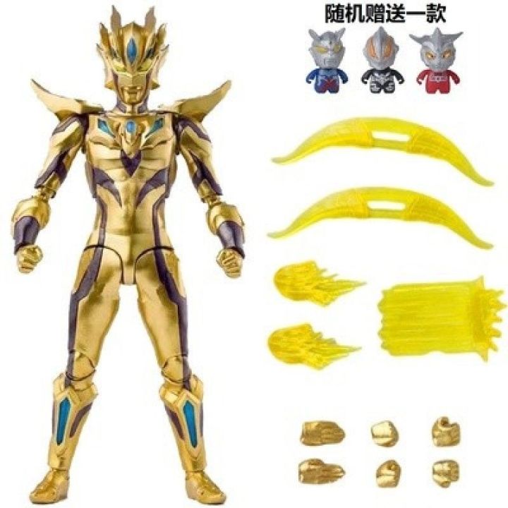 2023-gold-unlimited-celo-ultraman-compound-tiga-ของเล่นตุ๊กตาซูเปอร์เคลื่อนย้ายได้หุ่นโมเดลของขวัญเด็กผู้ชาย
