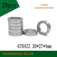 ☃ 20PCS 6704ZZ Bearing 20x27x4 mm Thin Section 6704 ZZ Ball Bearings 61704ZZ